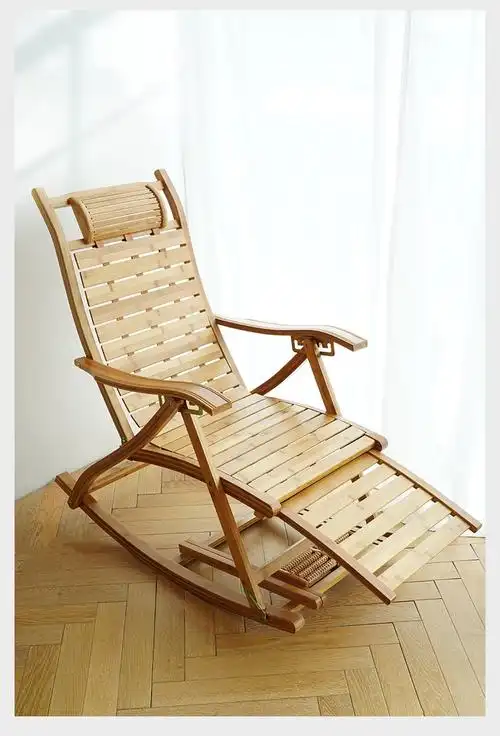 折叠躺椅成年人竹躺椅可折叠逍遥椅摇摇椅躺椅成人折叠午休逍遥椅夏天