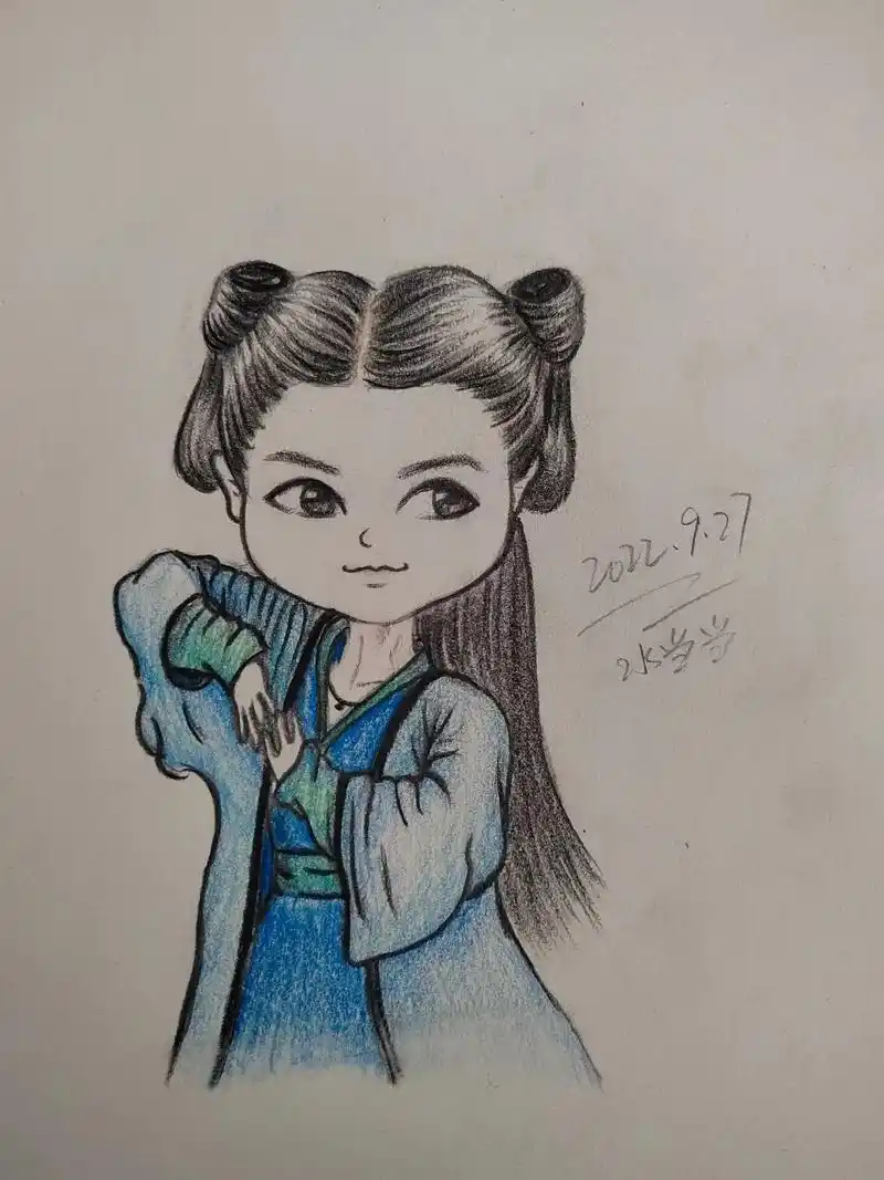 q萌版花千骨合集.#画画 #手绘 #绘画 #让喜欢的事成为生 - 抖音