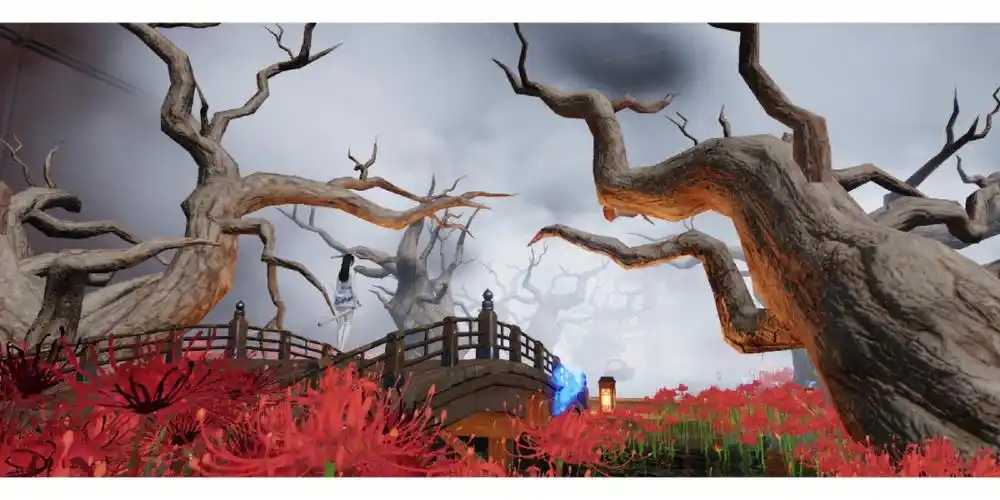 花有上限不能整一大片只能围一圈了#天涯限有月刀手游不是家园大场景