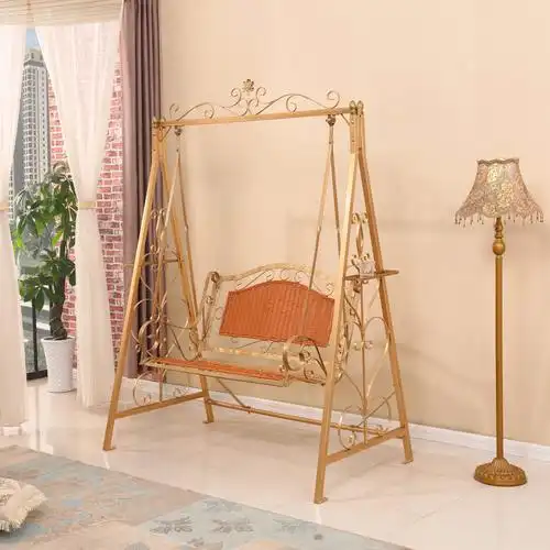 户外新款室内成人吊篮铁艺摇椅家用室外花园户外秋千