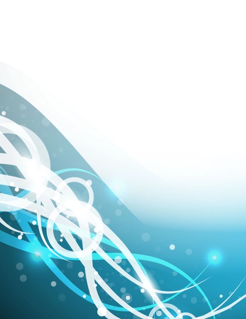 发光蓝色抽象波浪形宣传画册封面背景