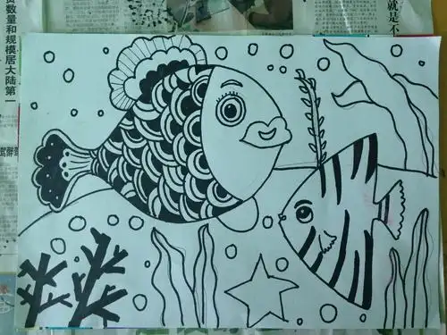 闽中物流城幼儿园第五期儿童绘画班第十五,十六次主题画