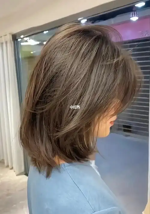 超减龄层次感锁骨短发