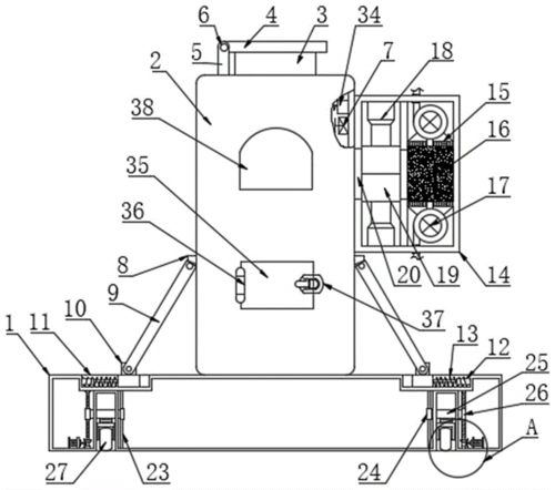 cn210656817u_一种秸秆,农林废弃物炭化处理的气化炉有效
