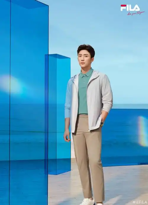 fila时尚运动代言人黄景瑜##fila精致商务