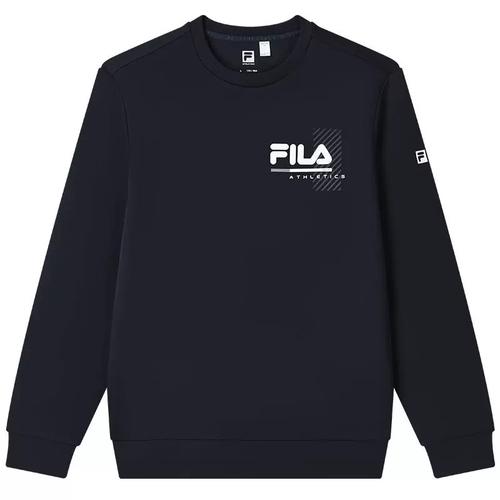 fila斐乐官方男子卫衣2023秋季新款运动健身训练套头衫长袖上衣白桦灰