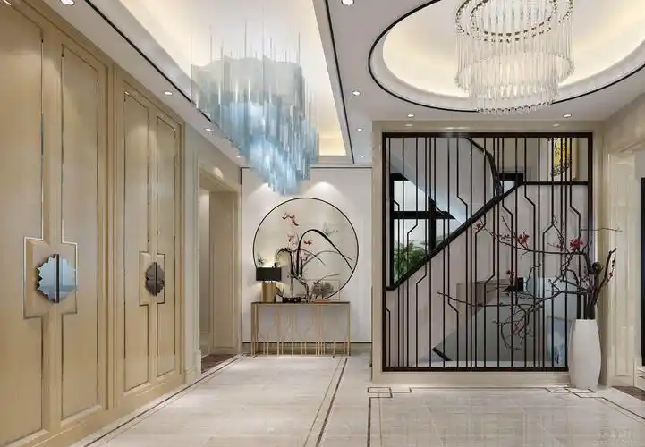 新中式进门玄关设计 - 风水号