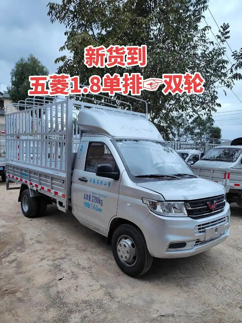 8cc74双轮.五菱单排仓栏杆货车,1.8排量 - 抖音