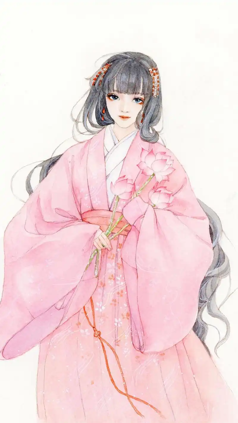 唯美古风插画图片手机壁纸