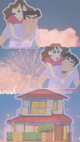 蜡笔小新 拼贴壁纸