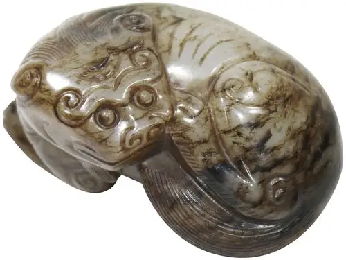 白玉牛毛沁辟邪