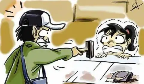 美36岁蒙面劫匪抢劫反遭母女反击 后背中枪自行驾车入院求医