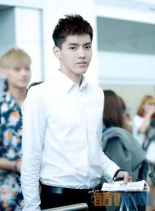 吴亦凡白衬衣照