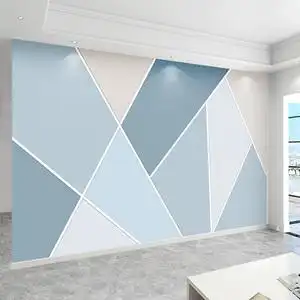 几何电视背景墙壁纸北欧8d立体现代简约客厅墙纸沙发壁画影视墙布