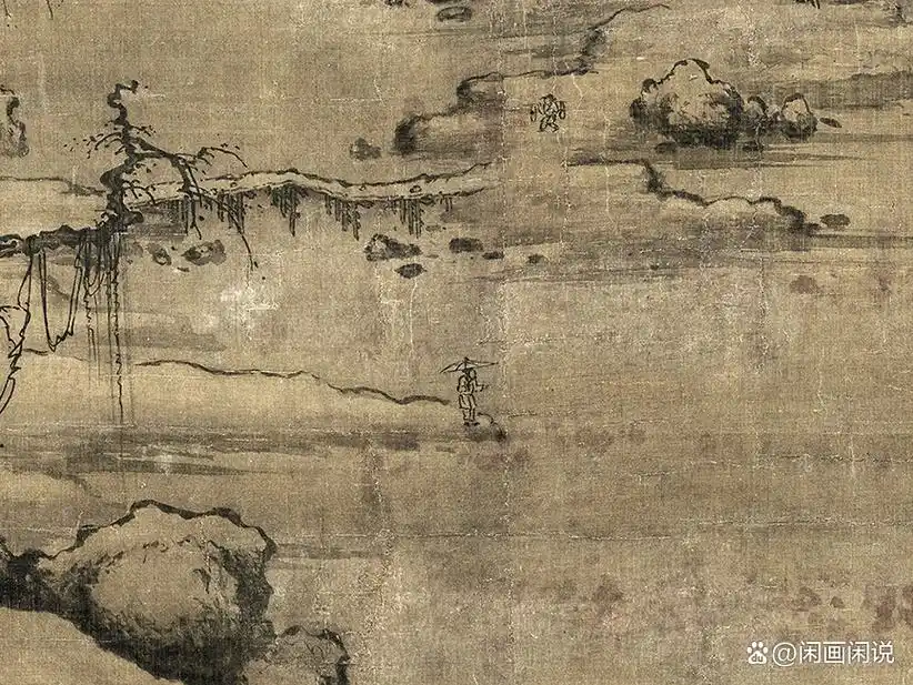 赏析——北宋 许道宁 雪溪渔父图