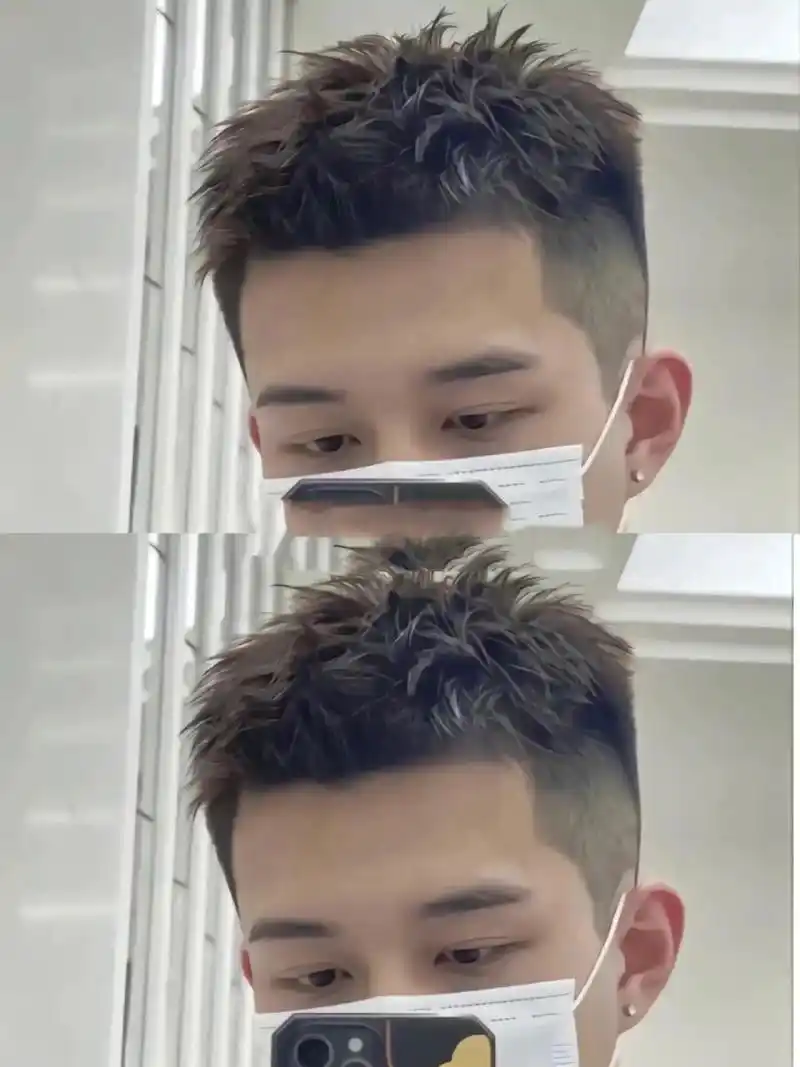 曼谷剪发/两边铲发型/干净清爽凌乱前刺短发 两边铲发型/干净清爽短发