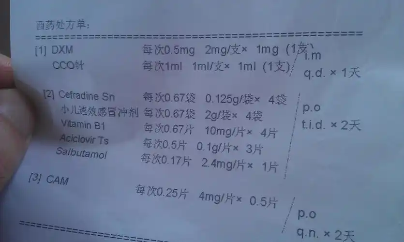 处方单里面都是些啥药物呢,用于哪方面呢.里面有抗生素吗.