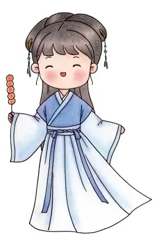 这么可爱的简笔画古风小人来不来学