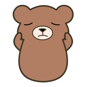 小熊闭眼睛按摩可爱gif动图_动态图_表情包下载_soogif