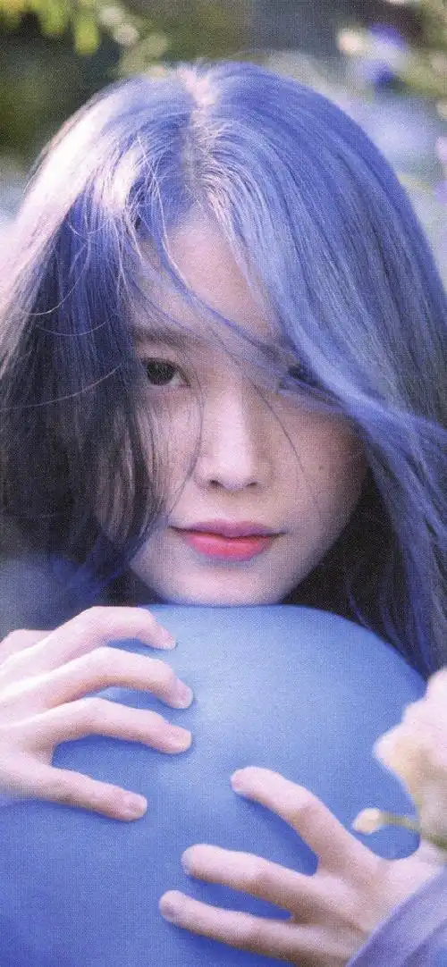 iu李知恩紫发甜美高清手机壁纸