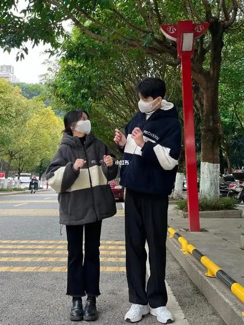 175cm150cm情侣羊羔毛这样穿太好看啦