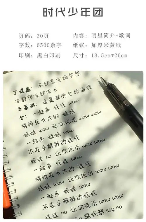 奶酪体时代少年团女生可爱漂亮字体行楷行书网红手写体临摹练字帖