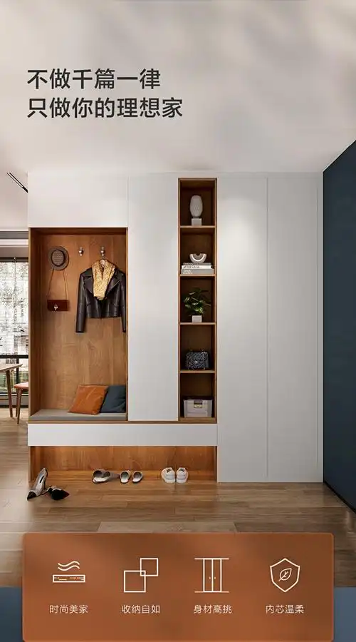 全屋定制入户鞋柜玄关柜门口柜(2)