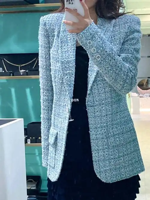 chanel|游轮系列浅蓝西装