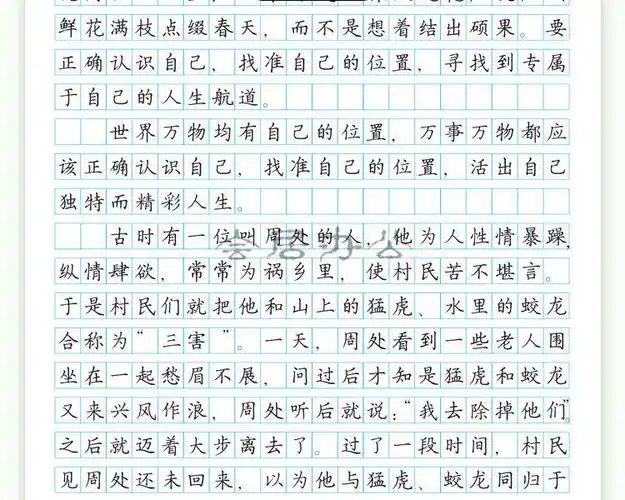 南越意 衡水体中文字帖高考真题满分作文练字帖通用速成规范书写练字