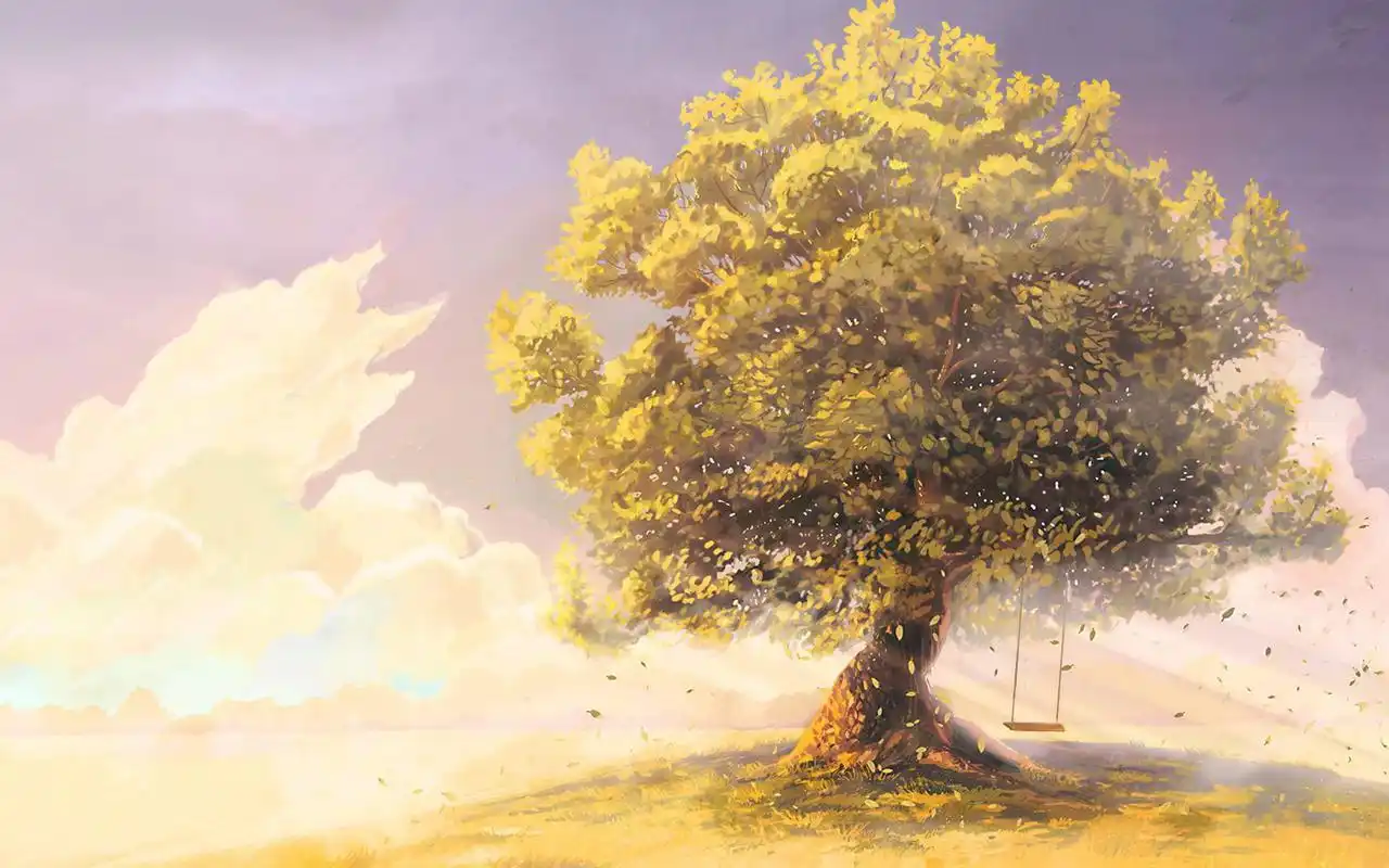 小清新动漫插画高清桌面壁纸