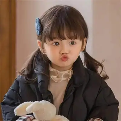 嘟嘴小女孩头像超萌可爱儿童头像超萌女孩嘟嘴