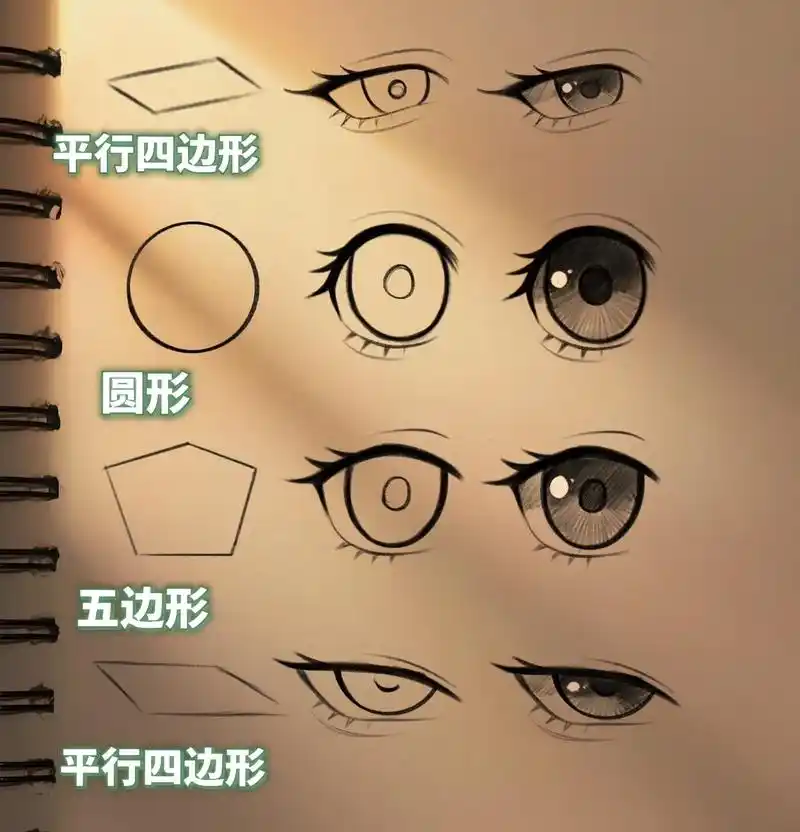 二次元 #动漫手绘 #绘画 #画眼睛教程  - 抖音