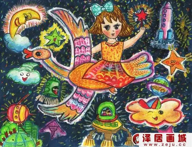 2012"金鹰杯"第二届儿童画大赛,少年儿童优秀参赛作品选登,欣赏