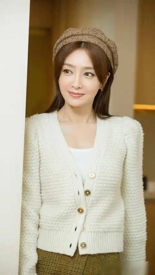 演员秦岚复古造型精致优雅,请看美美哒照片