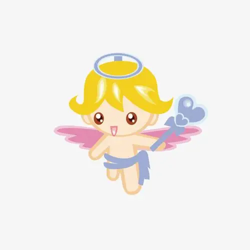 矢量可爱小天使装饰