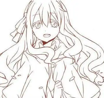 动漫女生简笔画画法好看的人物简笔画图片,拎包的女生简笔画微信搜索