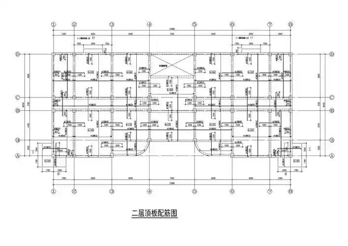 4层框架结构办公楼结构施工图纸