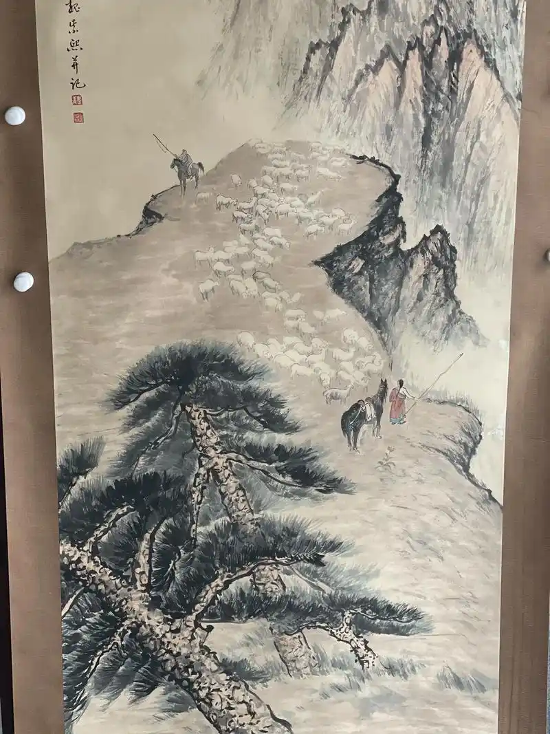 魏紫熙《太行高秋图》#古玩字画 #好的作品都是有灵魂的 #带 - 抖音