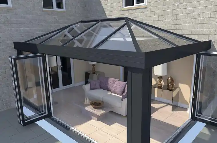 阳光房合集:玻璃房解决了业主对花园庭院担心的问题,好看又实用