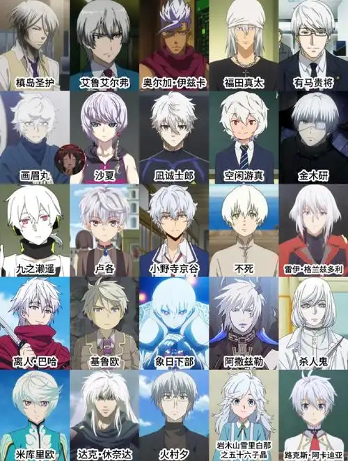 动漫界最强的白毛角色##动漫##动漫里颜值最高的白毛