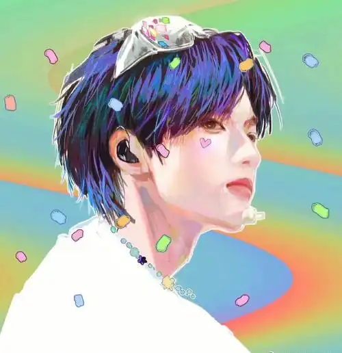 刘耀文护目镜造型手绘