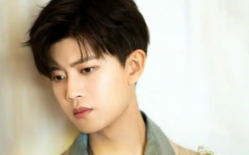 任嘉伦星星贴纸时尚中国风套装迷人写真