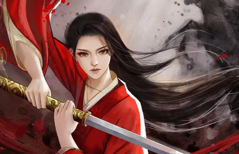 原创作品插画艺术插画花木兰古风同人古风壁纸懿加一妃梦97懿加一市井