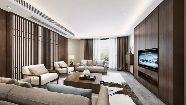 简约新中式全景装修效果图欣赏