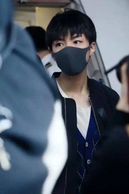 王俊凯眼睛王俊凯口罩遮面现身机场一双大眼睛真好看