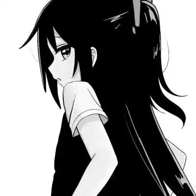 动漫黑白女生头像图片