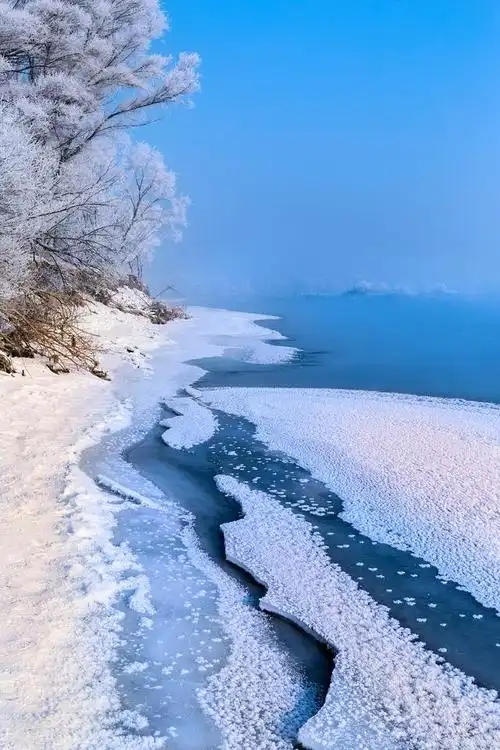 威海冬天海边美景