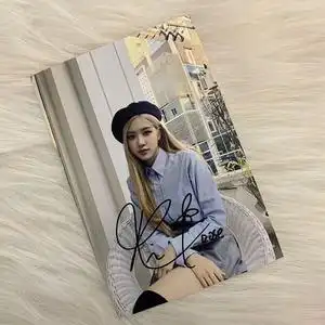 blackpink签名照rose朴彩英时尚周边亲签保真非印刷包邮送粉丝礼