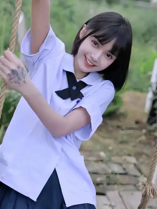 泰国校服学院风初高中学生班服jk衬衫女短袖新款独特漂亮的衬衣 - 17