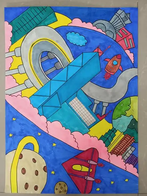 其它 科幻画获奖喜报 写美篇六年级二等奖六(10)班  范心诺